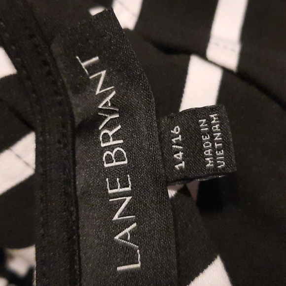 Lane Bryant Black and White Striped Dress - Picture 6 of 9